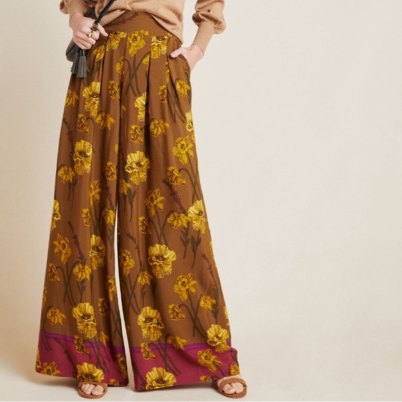 Anthropologie Pants - Anthropologie Maeve Terrace Floral Pants